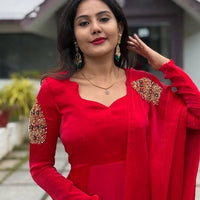 Anarkali Collection "Rangoli" - Rouge