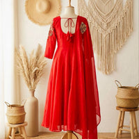 Anarkali Collection "Rangoli" - Rouge
