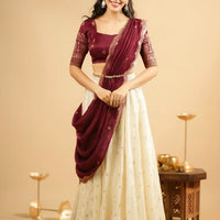 Lehenga collection "Pryanka" - Bordeaux