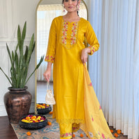 Punjabi Collection "Gwendali" - Jaune moutarde