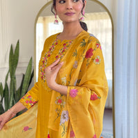 Punjabi Collection "Gwendali" - Jaune moutarde