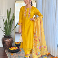 Punjabi Collection "Gwendali" - Jaune moutarde