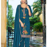 Punjabi "Laleeta" - Bleu canard
