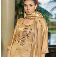 Punjabi "Laleeta" - Beige doré