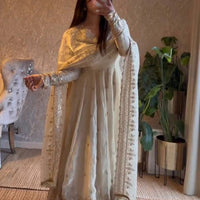 Anarkali/Robe Collection "Indra" - Beige
