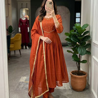 Anarkali "Anjana" - Orange