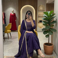 Anarkali "Anjana" - Bleu marine