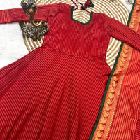 Anarkali Collection "Tressee" - Rouge
