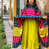 Punjabi "Anneesha" - Vert anis