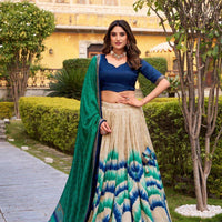 Lehenga collection "Anahitha" - Bleu