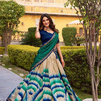 Lehenga collection "Anahitha" - Bleu