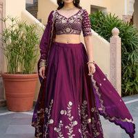Lehenga collection "Dipriya" - Prune