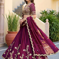 Lehenga collection "Dipriya" - Prune