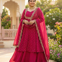 Anarkali Collection "Samaira" - Rose fuschia