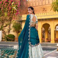 Lehenga collection "Vedaa" - Vert d'eau