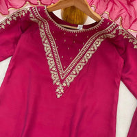 Punjabi "Shanti" - Rose framboise