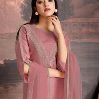 Punjabi "Shanti" - Rose poudrée