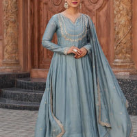 Anarkali Collection "Disha" - Bleu