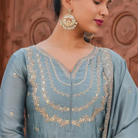 Anarkali Collection "Disha" - Bleu