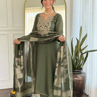 Punjabi "Allya" - Vert olive