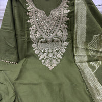 Punjabi "Allya" - Vert olive