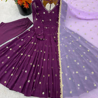 Anarkali/Robe Collection "Kavita" - Prune