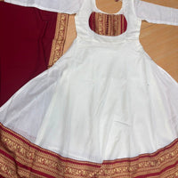 Anarkali/Robe Collection "Lakshmi" - Blanc