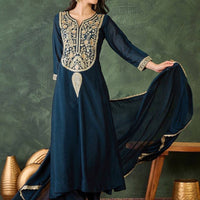 Punjabi "Faiza" - Bleu nuit