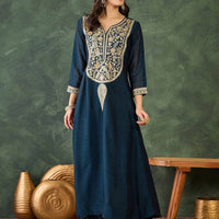 Punjabi "Faiza" - Bleu nuit