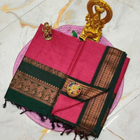 Sari "Kalyani" - Rose fuschia