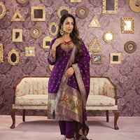 Punjabi "Samina" - Mauve