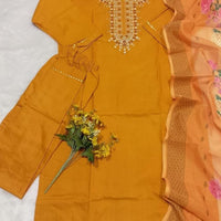 Punjabi "Dounisha" - Jaune safran
