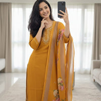 Punjabi "Dounisha" - Jaune safran