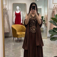 Lehenga Collection "Vinesha" - Marron