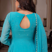 Anarkali Collection "Bhoomi" - Bleu turquoise