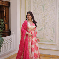 Anarkali Collection "Priya" - Beige/crème