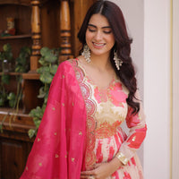 Anarkali Collection "Priya" - Beige/crème