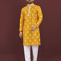 Kurta "Déva" - Jaune moutarde