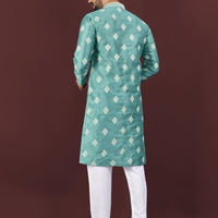 Kurta "Déva" - Bleu turquoise