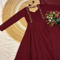 Anarkali Collection "Kama" - Bordeaux