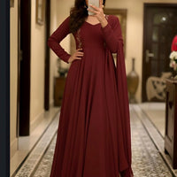 Anarkali Collection "Kama" - Bordeaux
