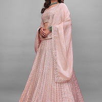 Lehenga collection "Sourhya" - Rose poudrée