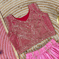 Lehenga Fille collection "Sounita" - Rose