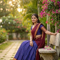 Lehenga collection "Kareena" - Bleu roi