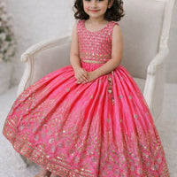 Lehenga Fille collection "Maya" - Rose