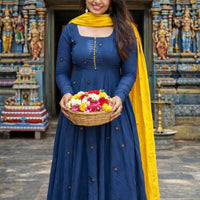 Anarkali Collection "Taleeta" - Bleu
