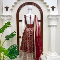 Anarkali/Robe Collection "Innya" Bordeaux