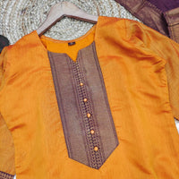 Punjabi "Dévy" - Orange safran