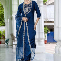 Punjabi Collection "Navishma" - Bleu