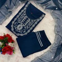 Punjabi Collection "Navishma" - Bleu